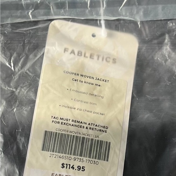 Fabletics Sporty Jacket still in package. - Picture 7 of 8